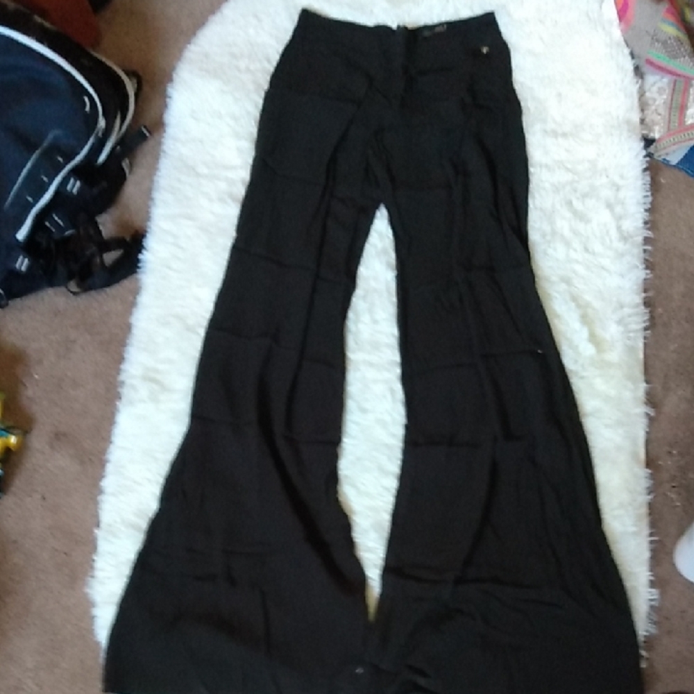 Wide Leg Black Women's Pants